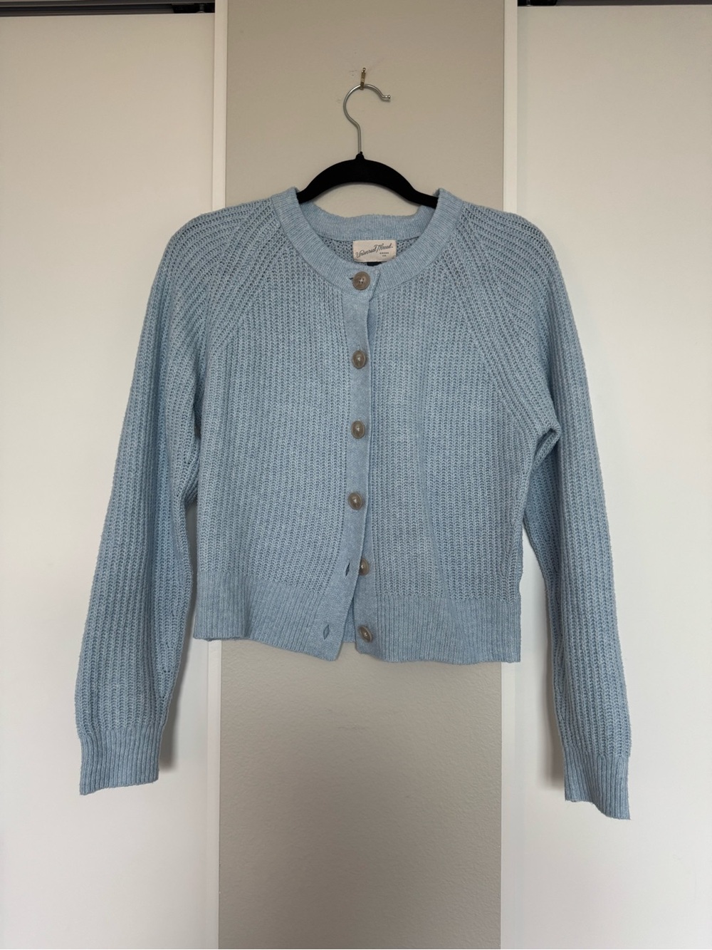 Universal Thread Light Blue Knit Button-Front Cardigan
